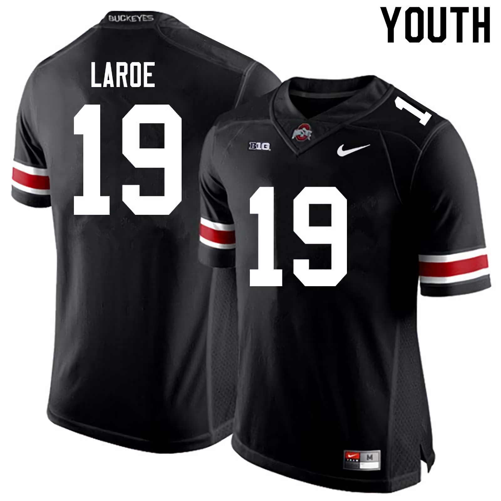 Jagger LaRoe Ohio State Buckeyes Youth NCAA #19 Nike Black College Stitched Football Jersey GFX0056WC
